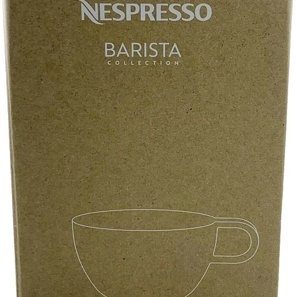 Set 3/Nespresso Cream+Sugar Stackable Serving Set+Barista Cappuccino Mug NIB 🌟